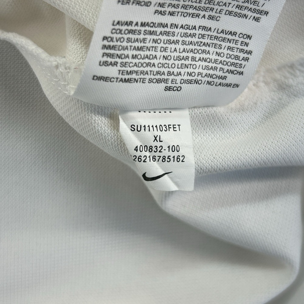 Nike Polo Shirt Mens XL White Striped TPC Sawgrass Players Championship Golf - Picture 13 of 16